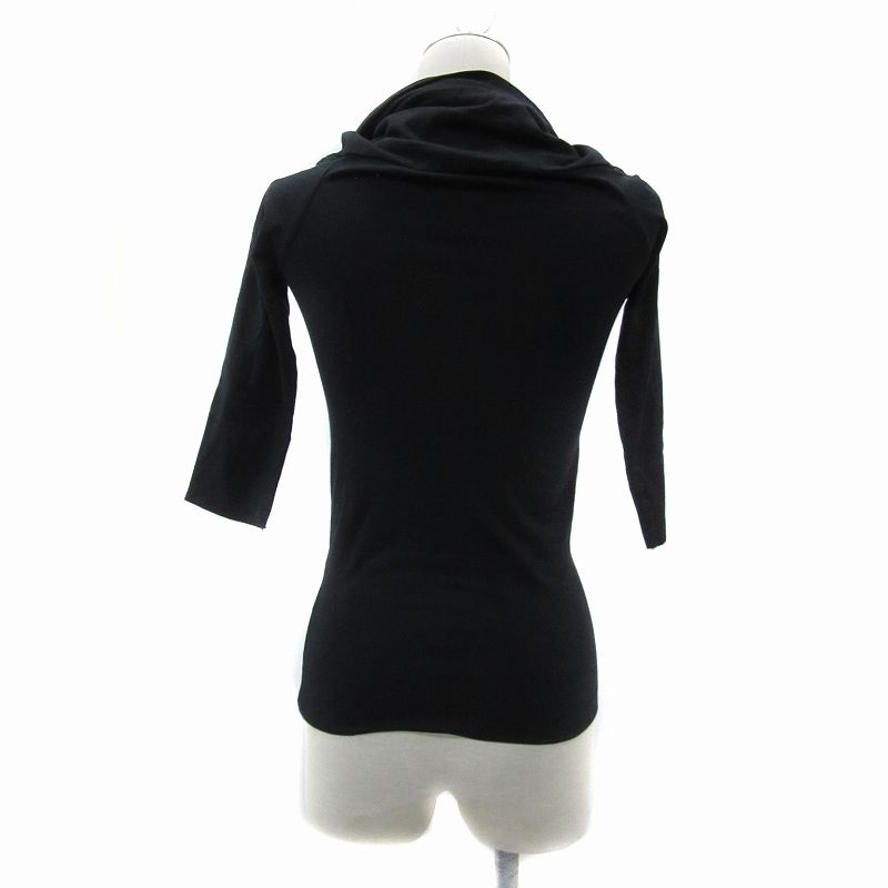 Fendi Cut And Sewn Septum Sleeves Off-turtleneck None Fabric 38 XS Black YS5