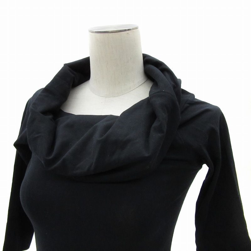 Fendi Cut And Sewn Septum Sleeves Off-turtleneck None Fabric 38 XS Black YS5