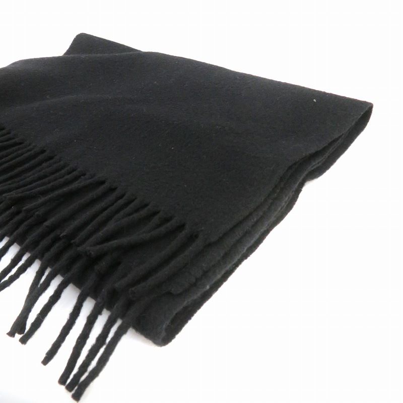 Gianni Versace Gianni Versace Scarf Fringe Cashmere Black HO1