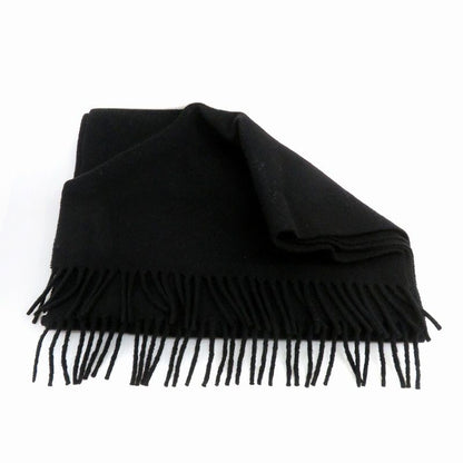 Gianni Versace Gianni Versace Scarf Fringe Cashmere Black HO1