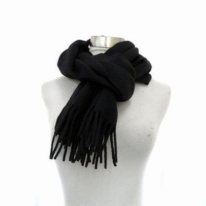 Gianni Versace Gianni Versace Scarf Fringe Cashmere Black HO1
