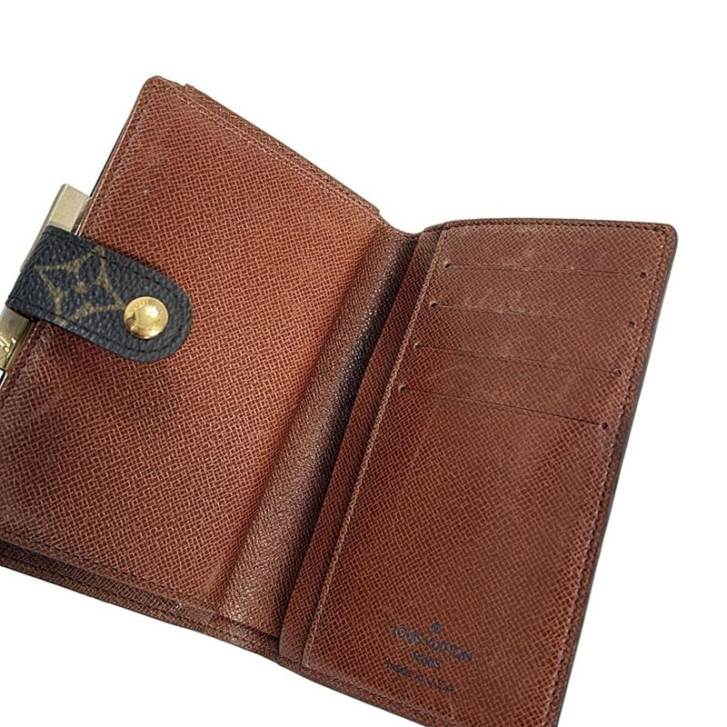 Louis Vuitton Bifold Wallet Monogram French Purse T61218 -