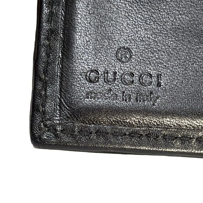 Gucci W Hook Wallet Sherry (web) 29910 Dark Navy And Black Leather