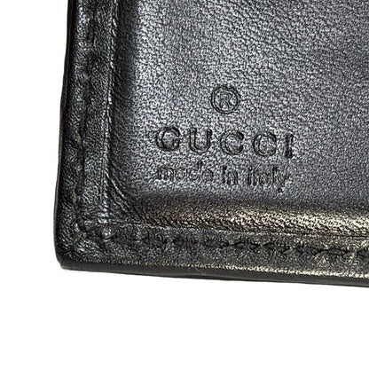 Gucci W Hook Wallet Sherry (web) 29910 Dark Navy And Black Leather