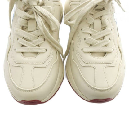 Gucci Doraemon Leighton Leather Sneakers 35 Beige 655037