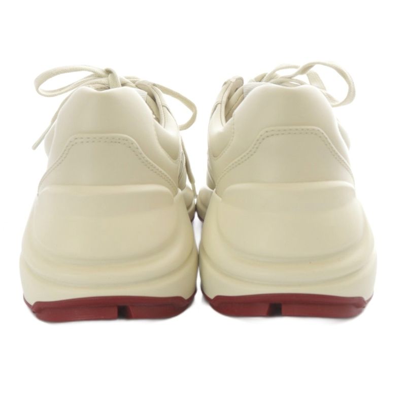 Gucci Doraemon Leighton Leather Sneakers 35 Beige 655037