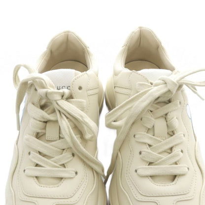 Gucci Doraemon Leighton Leather Sneakers 35 Beige 655037