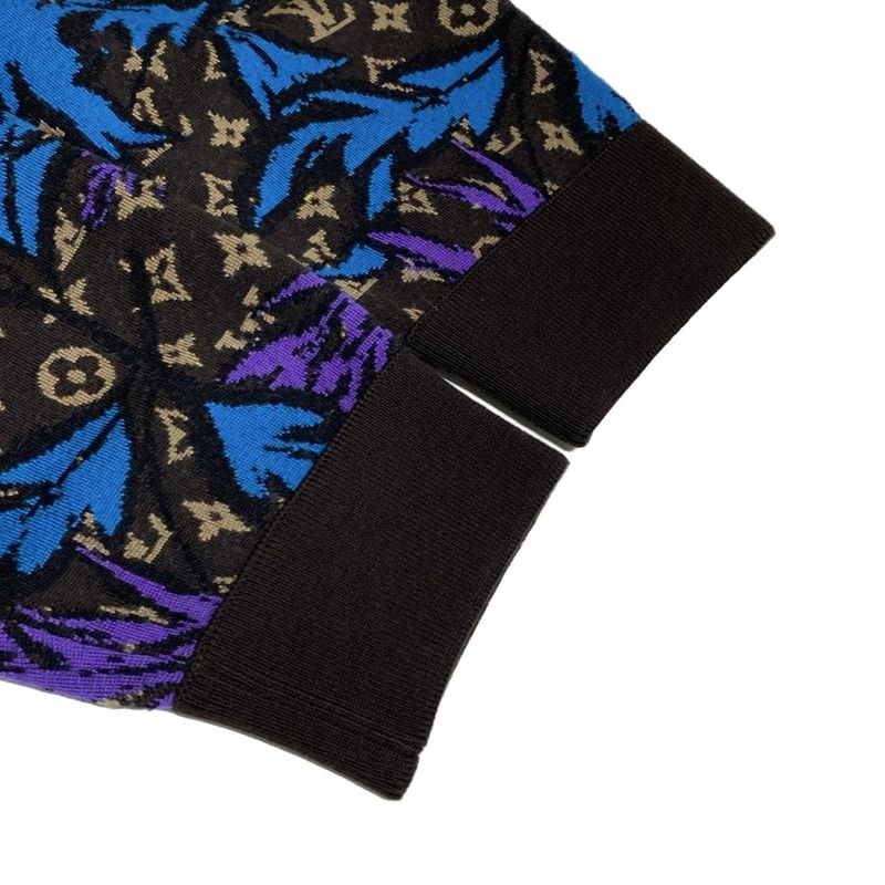 Louis Vuitton Blouson Size L Men's Monogram Thistle Zip Through Jacket Rm231