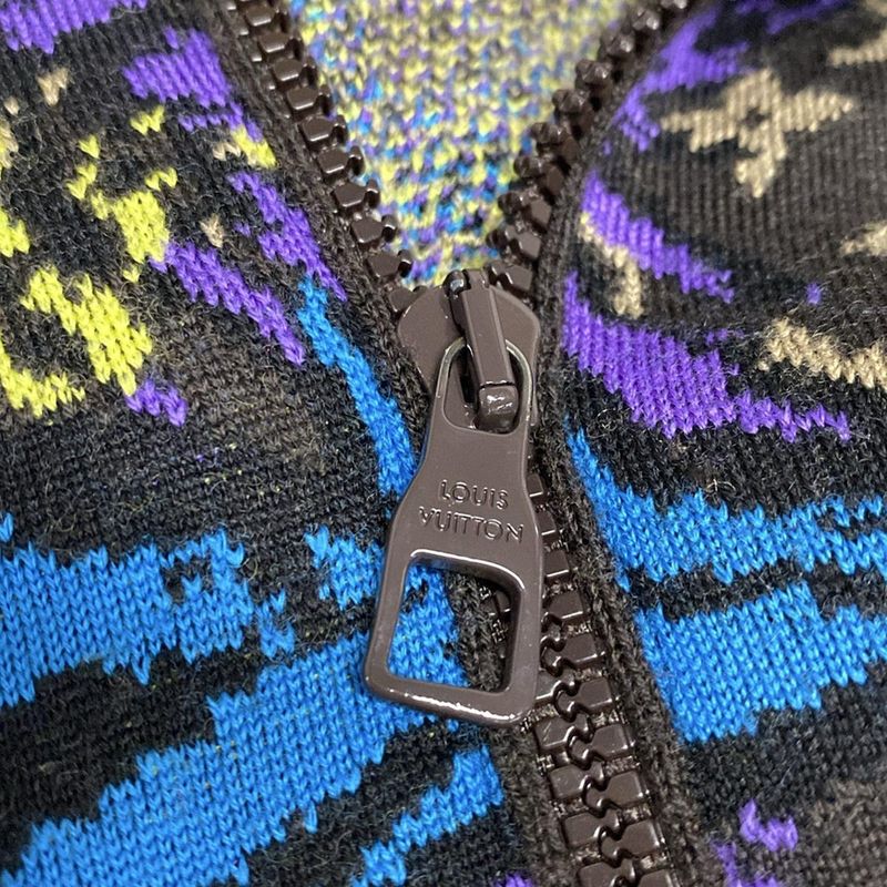 Louis Vuitton Blouson Size L Men's Monogram Thistle Zip Through Jacket Rm231