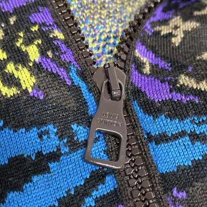 Louis Vuitton Blouson Size L Men's Monogram Thistle Zip Through Jacket Rm231