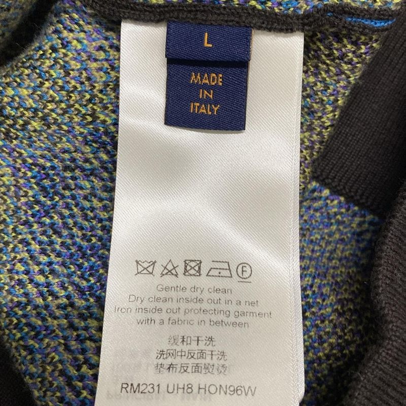 Louis Vuitton Blouson Size L Men's Monogram Thistle Zip Through Jacket Rm231