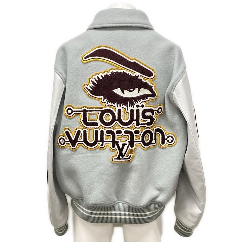 Louis Vuitton Blouson Size 50 XL Men's Varsity Leather Blouson 1abzjp Hpl68ecaw