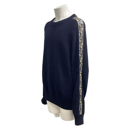 DIOR Christian Dior Long Sleeve Sweater Size M Men's - Dark Navy And Ivory
