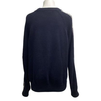 DIOR Christian Dior Long Sleeve Sweater Size M Men's - Dark Navy And Ivory