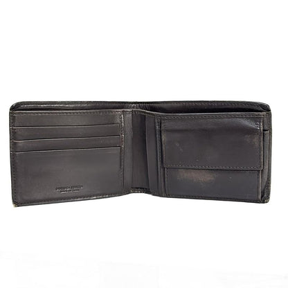 Bottega Veneta Bifold Wallet Intrecciato 113112 Dark Brown Leather