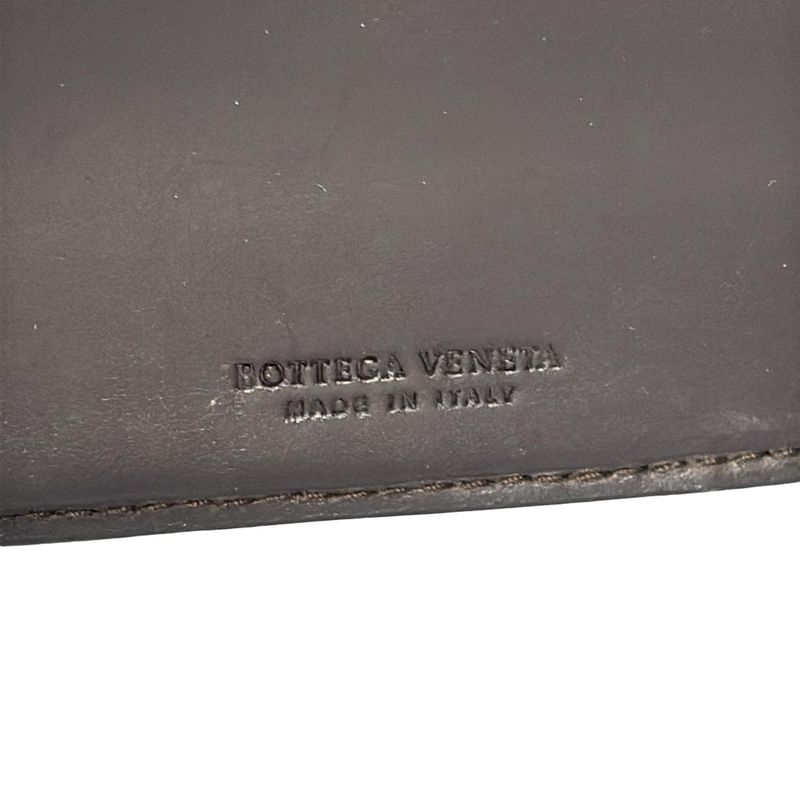 Bottega Veneta Bifold Wallet Intrecciato 113112 Dark Brown Leather