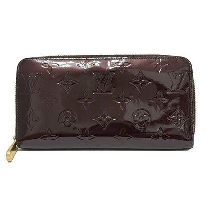 Louis Vuitton Monogram Vernis Zippy Wallet M93522 Amarante Leather