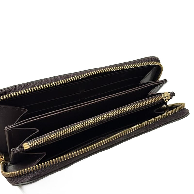 Louis Vuitton Monogram Vernis Zippy Wallet M93522 Amarante Leather