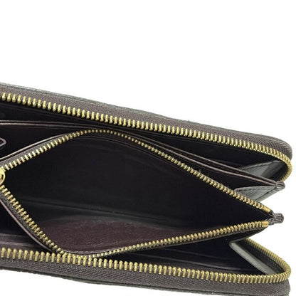 Louis Vuitton Monogram Vernis Zippy Wallet M93522 Amarante Leather