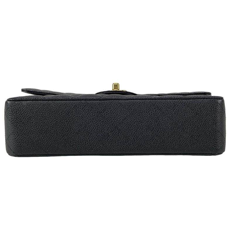 Chanel Shoulder Bag Double Flap Matelasse A01112 Black Gold Hardware Chain