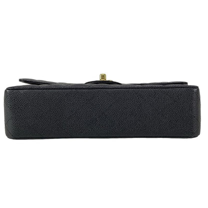 Chanel Shoulder Bag Double Flap Matelasse A01112 Black Gold Hardware Chain