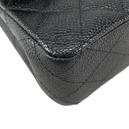 Chanel Shoulder Bag Double Flap Matelasse A01112 Black Gold Hardware Chain