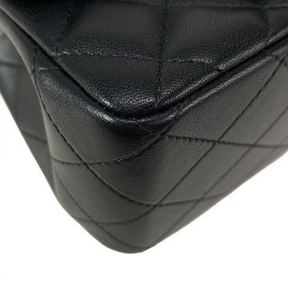 Chanel Shoulder Bag Mini Matelasse A35200 Black Metal Serial Plate Chain