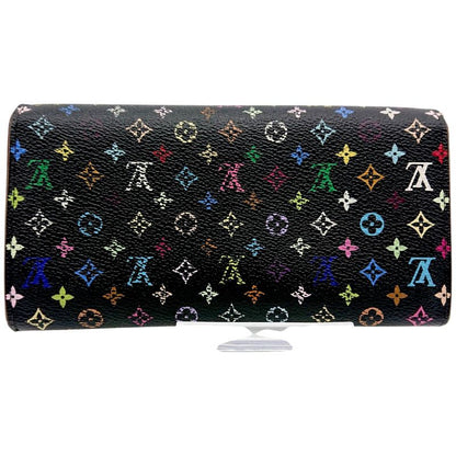 Louis Vuitton Sarah Multicolor Long Wallet Monogram Black