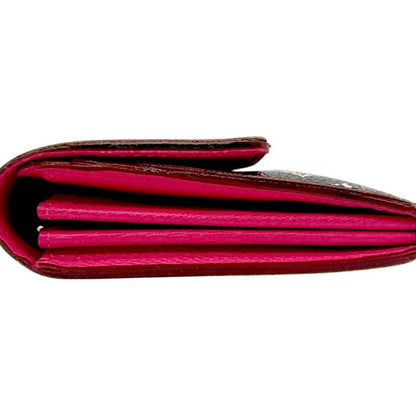 Louis Vuitton Sarah Multicolor Long Wallet Monogram Black