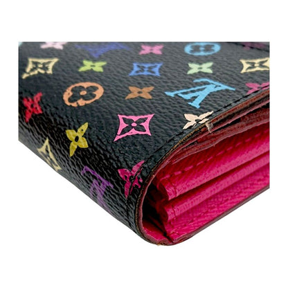 Louis Vuitton Sarah Multicolor Long Wallet Monogram Black