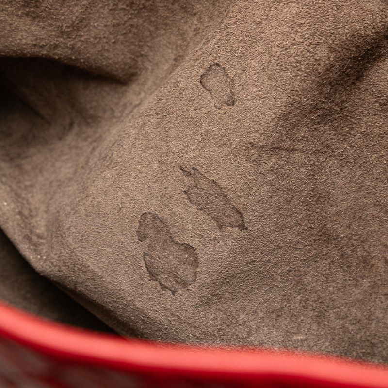 Bottega Veneta Intrecciato Handbag Tote Bag Red Leather Women Bottega Veneta