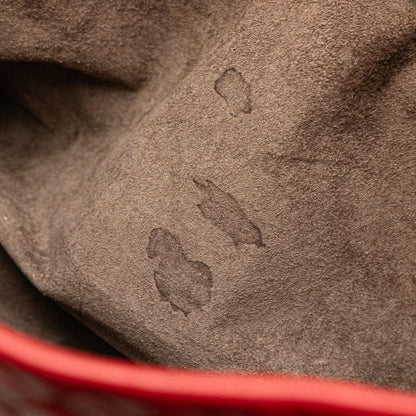 Bottega Veneta Intrecciato Handbag Tote Bag Red Leather Women Bottega Veneta