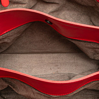 Bottega Veneta Intrecciato Handbag Tote Bag Red Leather Women Bottega Veneta