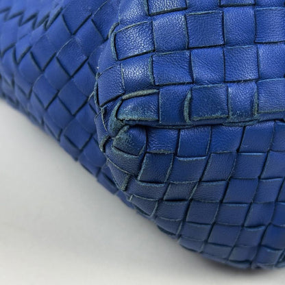 Bottega Veneta Veneta Intrecciato Tote Shoulder Bag Shoulder Tote Leather Blue