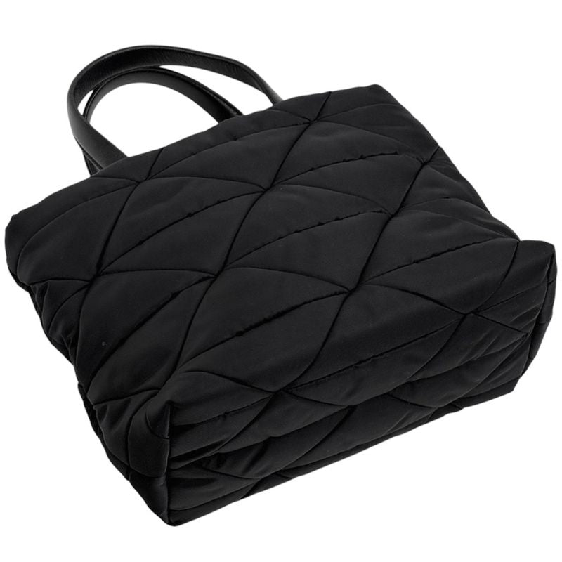 Prada Small Padded Linylon Tote Bag 2way Shoulder Bag Logo Plate Tote Bag Nylon