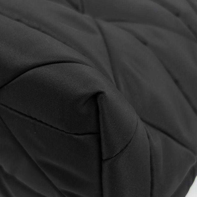 Prada Small Padded Linylon Tote Bag 2way Shoulder Bag Logo Plate Tote Bag Nylon