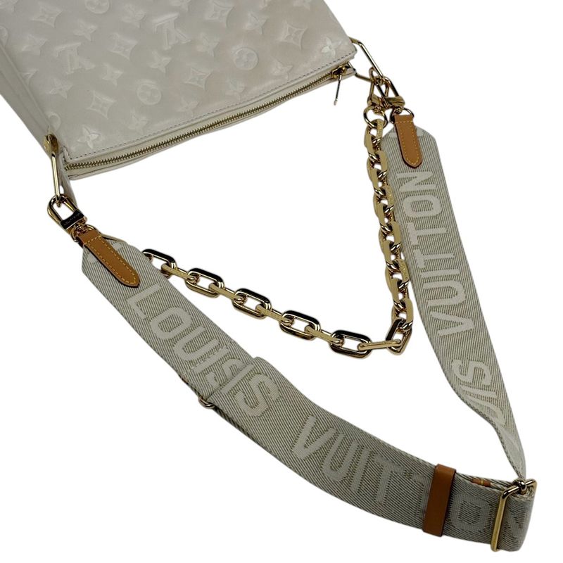 Louis Vuitton Couss in PM 2way Shoulder Bag Handbag Monogram Cles Clesme (Ivory)