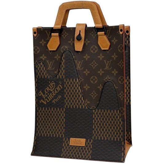 Louis Vuitton Mini Tote Damier Giant Nigo Tote Bag Damier Brown N40355 Women