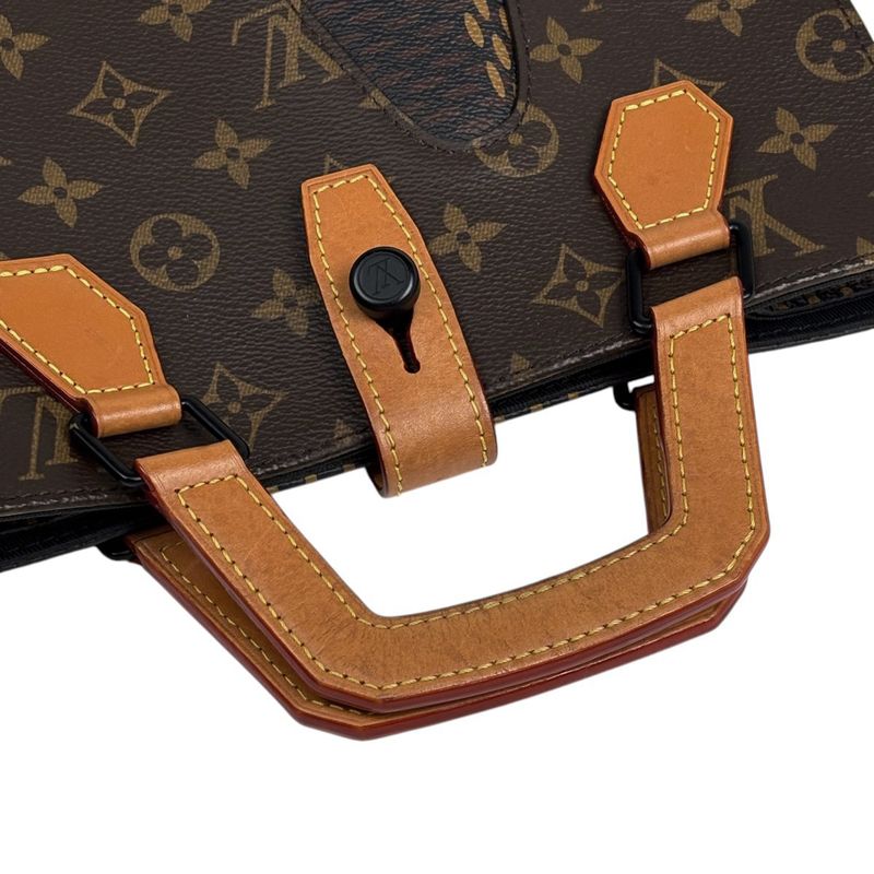 Louis Vuitton Mini Tote Damier Giant Nigo Tote Bag Damier Brown N40355 Women