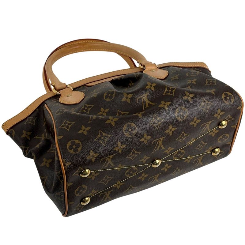 Louis Vuitton Tivoli PM Tote Handbag Monogram Brown M40143 Women