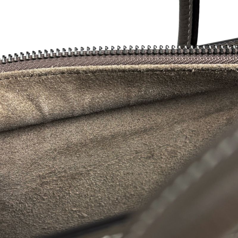 Celine Luggage Nano Shopper 2way Shoulder Bag Handbag Leather Brown Women