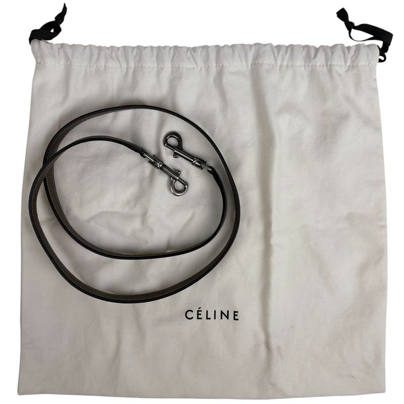 Celine Luggage Nano Shopper 2way Shoulder Bag Handbag Leather Brown Women