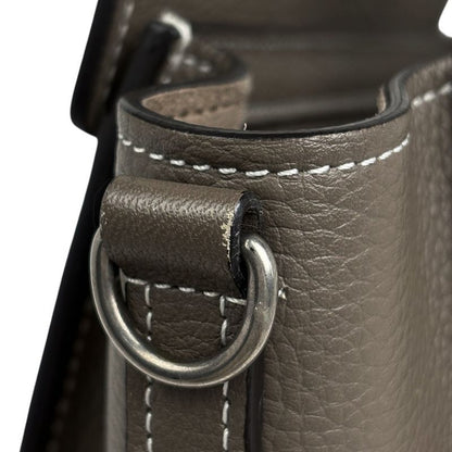 Celine Luggage Nano Shopper 2way Shoulder Bag Handbag Leather Brown Women