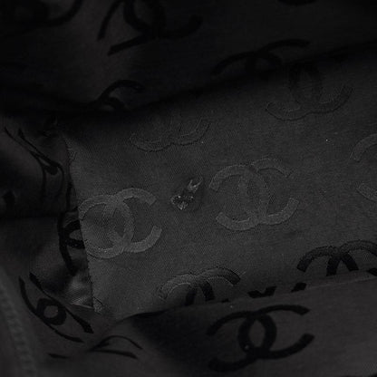 Chanel Cambon Line Medium Tote Bag Coco Mark Handbag Tote Leather Beige Black