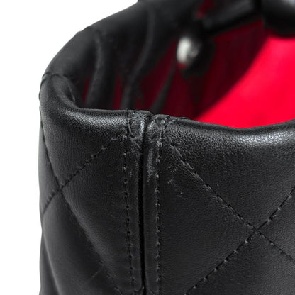 Chanel Cambon Line Large Tote Bag Coco Mark Shoulder Bag Tote Leather Black