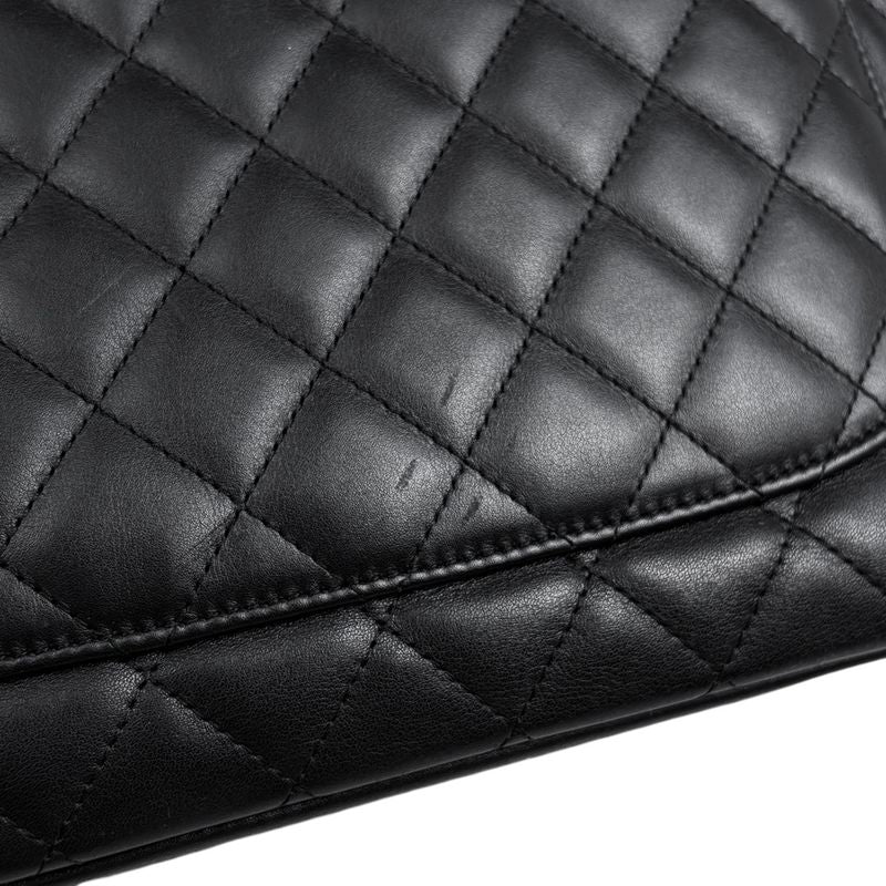 Chanel Cambon Line Large Tote Bag Coco Mark Shoulder Bag Tote Leather Black