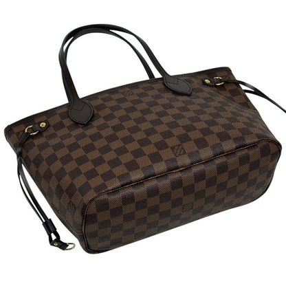 Louis Vuitton Neverfull PM Handbag Tote Bag Damier Brown N41359 Women