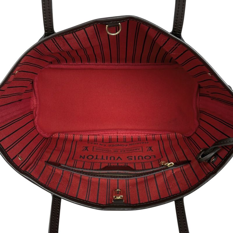 Louis Vuitton Neverfull PM Handbag Tote Bag Damier Brown N41359 Women