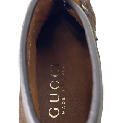 Gucci Horsebit Chukka Boots Short Boots Suede Shoes 0067114 39.5 E Dark Brown AA