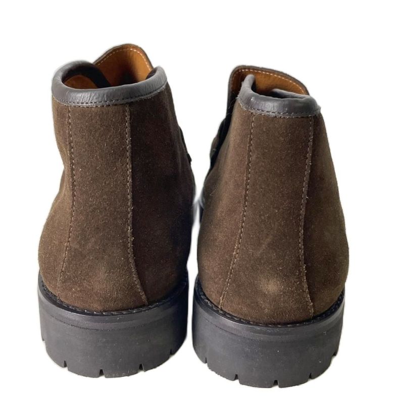 Gucci Horsebit Chukka Boots Short Boots Suede Shoes 0067114 39.5 E Dark Brown AA